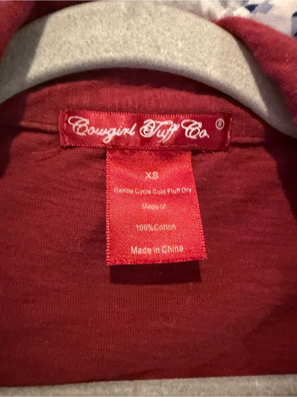 Bowgirl Tuff Co. Red Top - XS